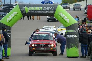 Levi Johnson / Griffin Johnson BMW 325e at the ceremonial start.