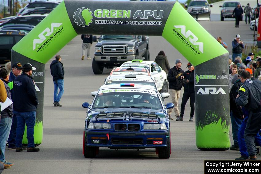 Ryan George / Heather Stieber-George BMW M3 leaves the ceremonial start.