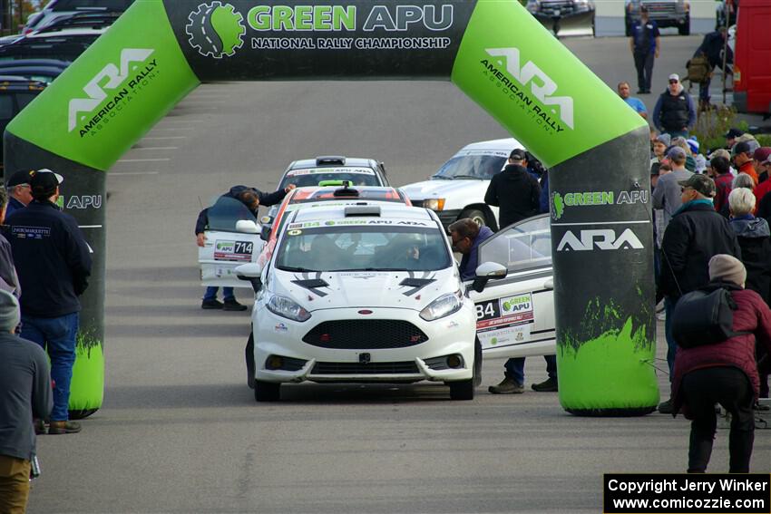 Nick Allen / Matt James Ford Fiesta ST at the ceremonial start.