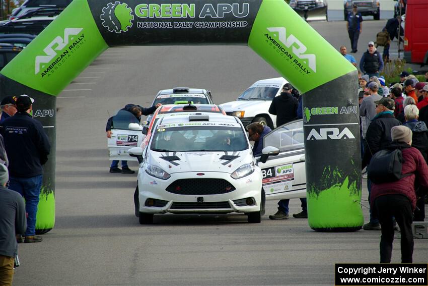 Nick Allen / Matt James Ford Fiesta ST at the ceremonial start.