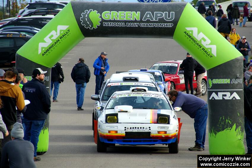 Kevin Schmidt / Kyle Roberts Mazda RX-7 at the ceremonial start.