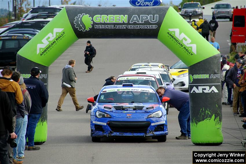 Santiago Iglesias / R.J. Kassel Subaru BRZ at the ceremonial start.