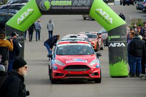 Chris Cyr / Glen Ray Ford Fiesta ST leaves the ceremonial start.