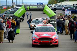 Chris Cyr / Glen Ray Ford Fiesta ST leaves the ceremonial start.