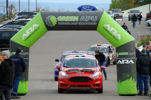 Sean Donnelly / Zach Pfeil Ford Fiesta ST at the ceremonial start.