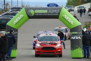 Sean Donnelly / Zach Pfeil Ford Fiesta ST at the ceremonial start.