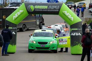 Brian Katz / Matt Vaught Lexus IS350 at the ceremonial start.