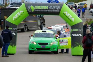 Brian Katz / Matt Vaught Lexus IS350 at the ceremonial start.