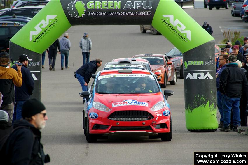 Chris Cyr / Glen Ray Ford Fiesta ST leaves the ceremonial start.