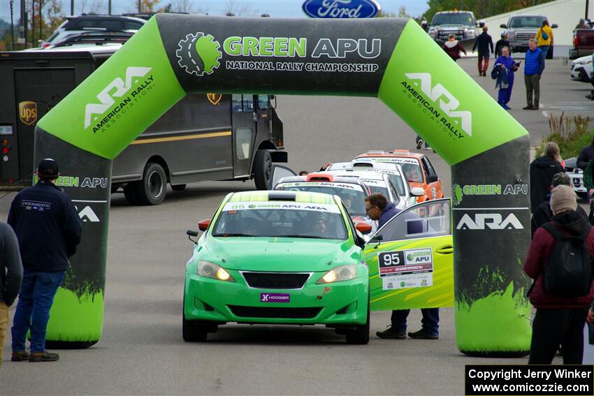 Brian Katz / Matt Vaught Lexus IS350 at the ceremonial start.