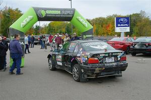 Keenan Phillips / Salina Melotti BMW 328i rolls up to the ceremonial start.