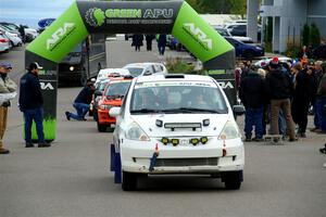 Nick Bukky / Emmons Hathaway Honda Fit leaves the ceremonial start.