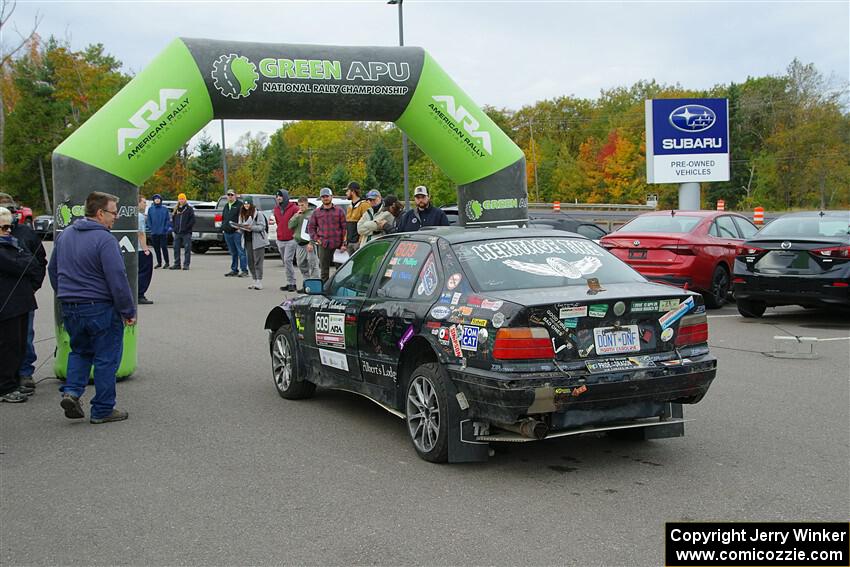 Keenan Phillips / Salina Melotti BMW 328i rolls up to the ceremonial start.