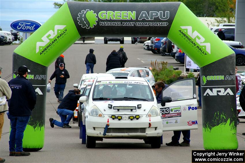 Nick Bukky / Emmons Hathaway Honda Fit at the ceremonial start.