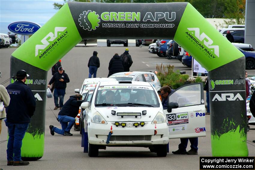 Nick Bukky / Emmons Hathaway Honda Fit at the ceremonial start.