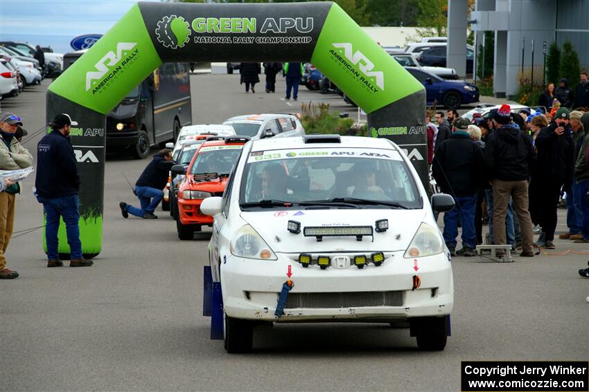 Nick Bukky / Emmons Hathaway Honda Fit leaves the ceremonial start.