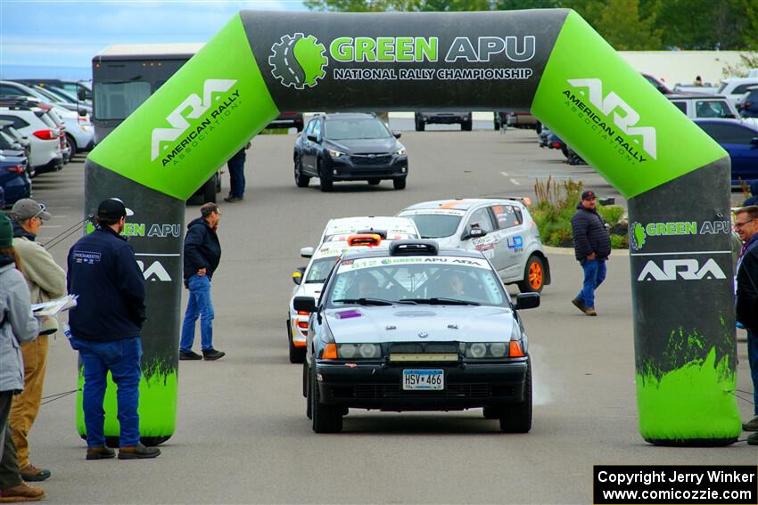 Matt Nykanen / Lars Anderson BMW 328i at the ceremonial start.