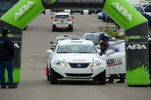 Richo Healey / Michelle Miller Lexus IS250 at the ceremonial start.