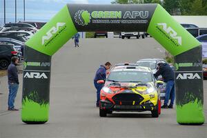 Nikhil Thakur / Zack Goldstein Ford Fiesta ST at the ceremonial start.