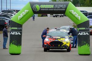 Nikhil Thakur / Zack Goldstein Ford Fiesta ST at the ceremonial start.