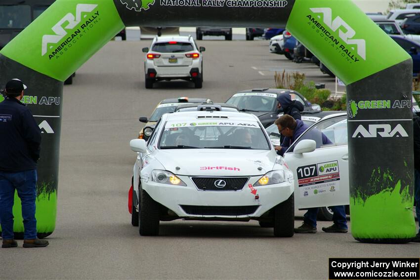 Richo Healey / Michelle Miller Lexus IS250 at the ceremonial start.