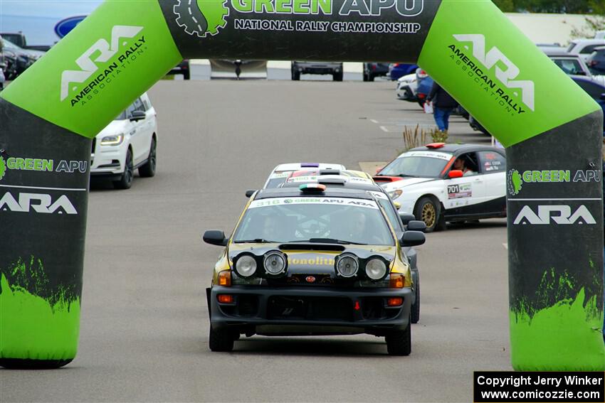 Sean Costello / Breandan Carter Subaru Impreza 2.5RS at the ceremonial start.