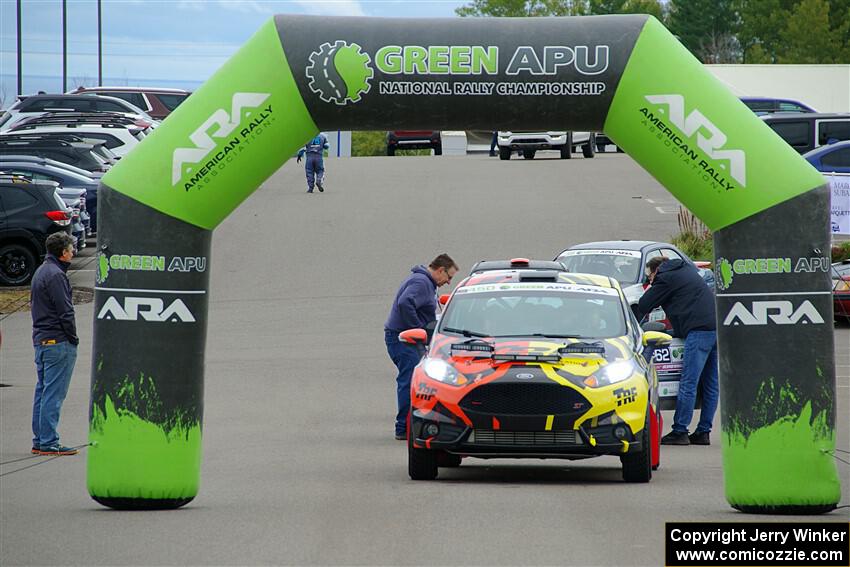 Nikhil Thakur / Zack Goldstein Ford Fiesta ST at the ceremonial start.