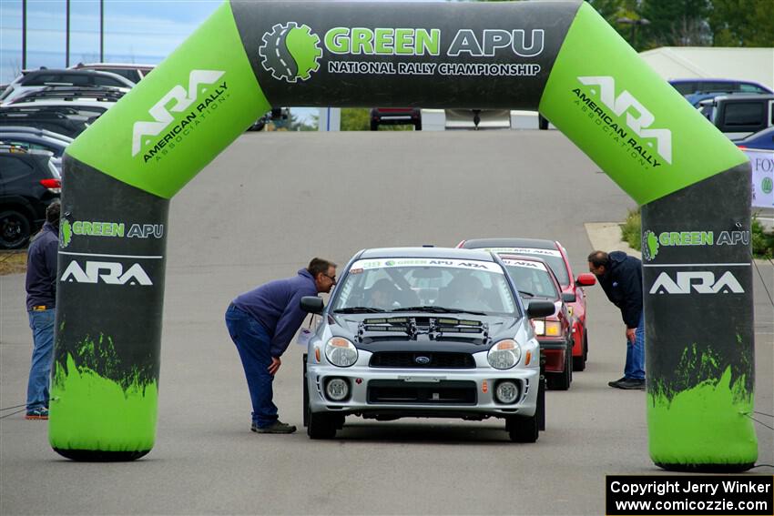 Jonathon Nagel / Liz Austin Subaru Impreza 2.5RS at the ceremonial start.