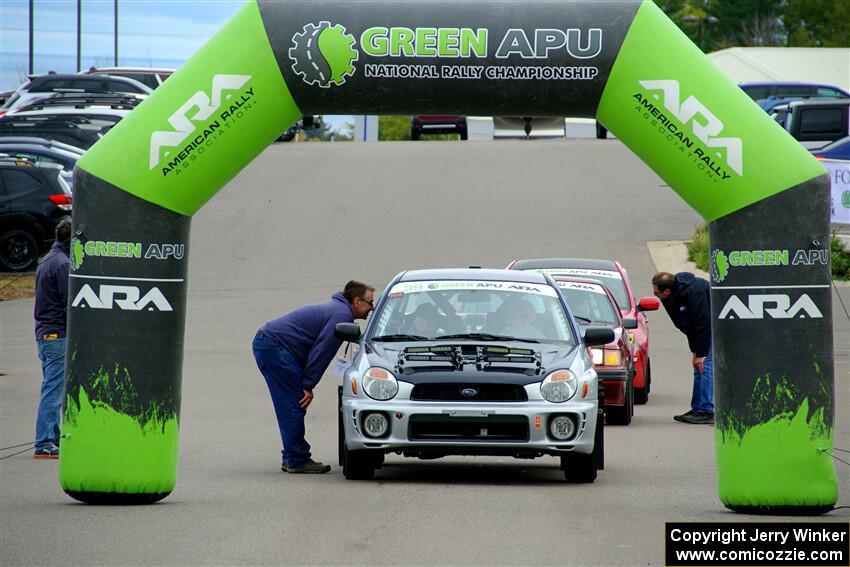 Jonathon Nagel / Liz Austin Subaru Impreza 2.5RS at the ceremonial start.