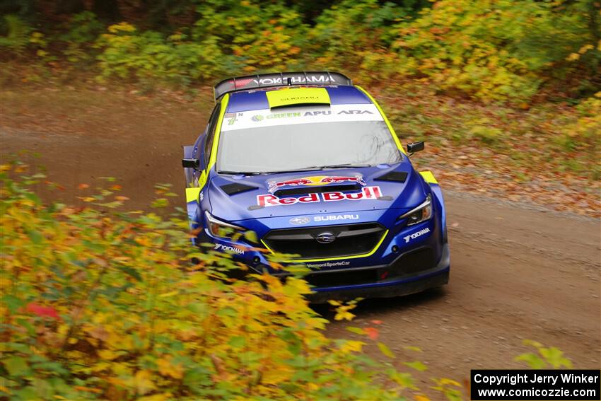 Brandon Semenuk / Keaton Williams Subaru WRX ARA24 on SS2, Bob Lake I.