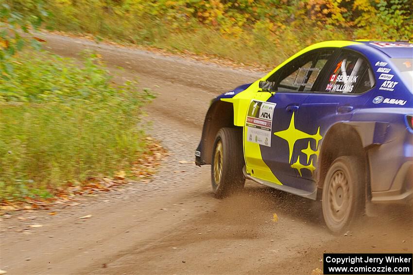 Brandon Semenuk / Keaton Williams Subaru WRX ARA24 on SS2, Bob Lake I.