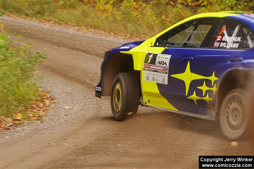 Brandon Semenuk / Keaton Williams Subaru WRX ARA24 on SS2, Bob Lake I.