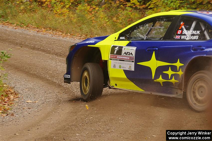 Brandon Semenuk / Keaton Williams Subaru WRX ARA24 on SS2, Bob Lake I.