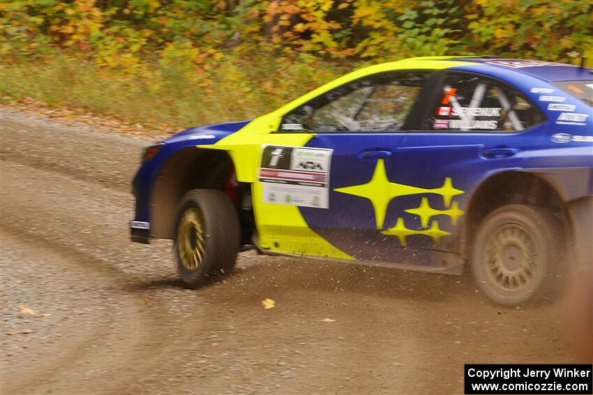 Brandon Semenuk / Keaton Williams Subaru WRX ARA24 on SS2, Bob Lake I.