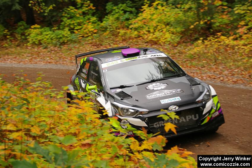 Patrick Gruszka / Florian Barral Hyundai i20 R5 on SS2, Bob Lake I.