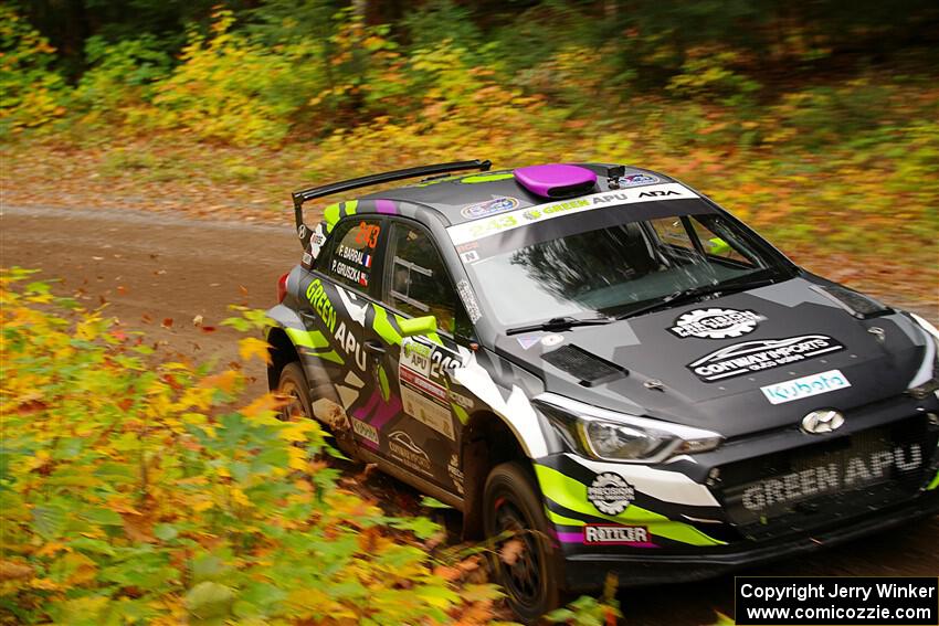 Patrick Gruszka / Florian Barral Hyundai i20 R5 on SS2, Bob Lake I.