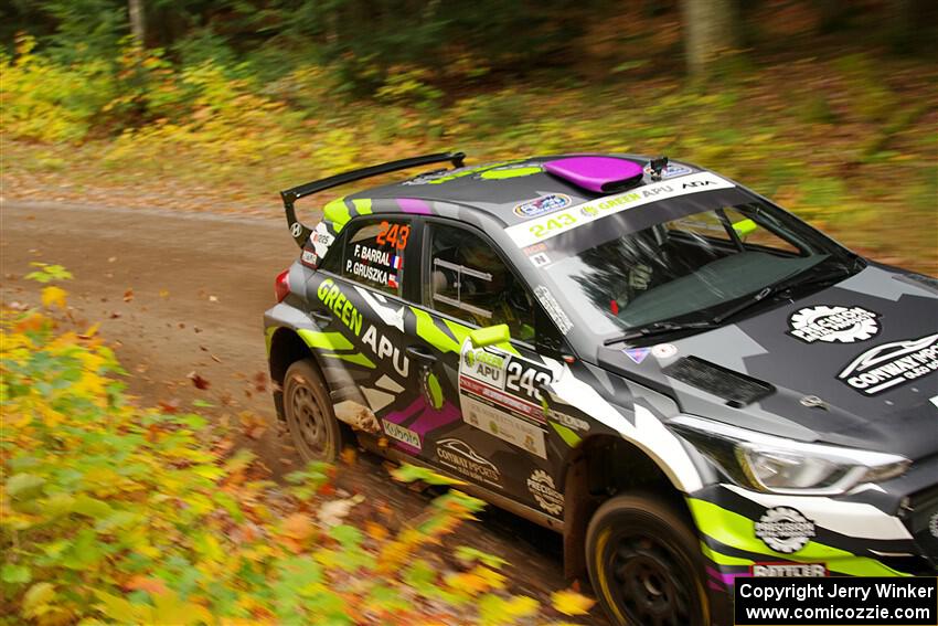 Patrick Gruszka / Florian Barral Hyundai i20 R5 on SS2, Bob Lake I.