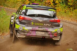 Patrick Gruszka / Florian Barral Hyundai i20 R5 on SS2, Bob Lake I.