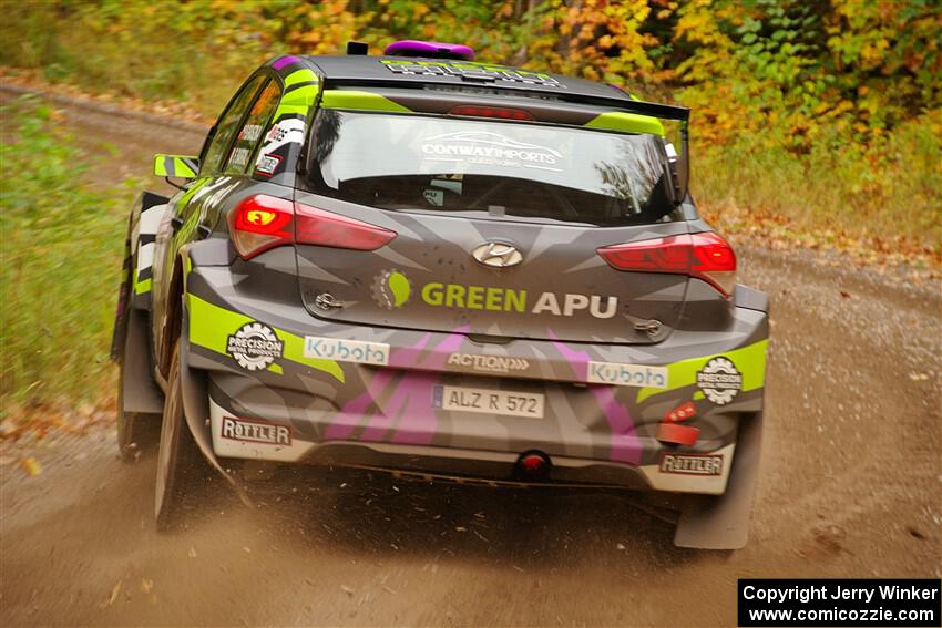 Patrick Gruszka / Florian Barral Hyundai i20 R5 on SS2, Bob Lake I.