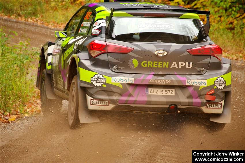 Patrick Gruszka / Florian Barral Hyundai i20 R5 on SS2, Bob Lake I.