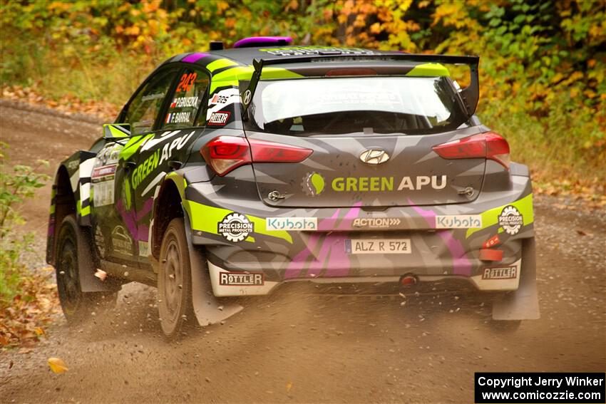 Patrick Gruszka / Florian Barral Hyundai i20 R5 on SS2, Bob Lake I.