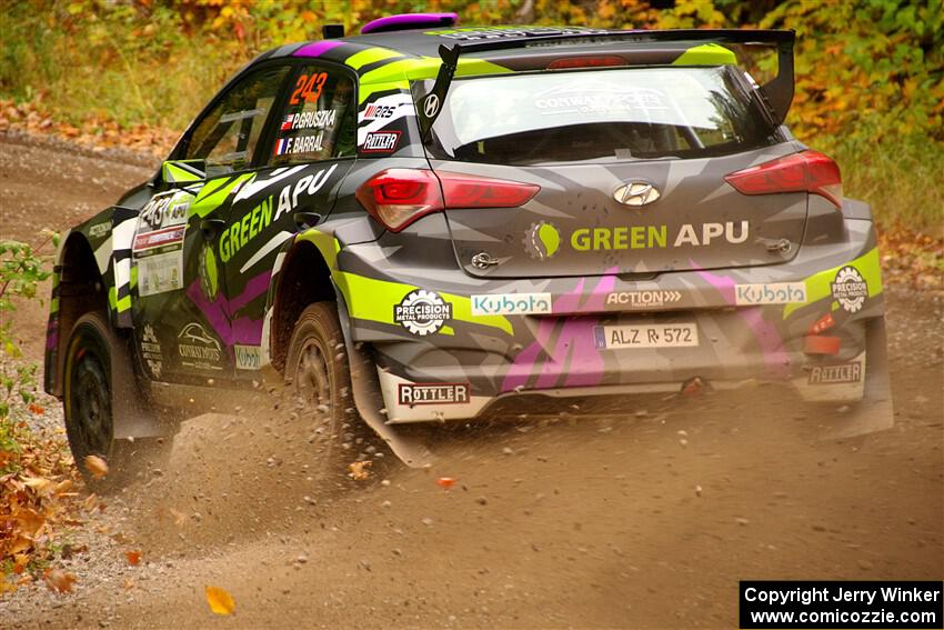 Patrick Gruszka / Florian Barral Hyundai i20 R5 on SS2, Bob Lake I.