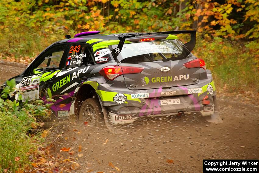 Patrick Gruszka / Florian Barral Hyundai i20 R5 on SS2, Bob Lake I.