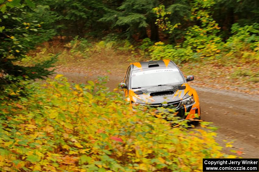 Grzegorz Bugaj / Ela Dziubanski Subaru WRX STi on SS2, Bob Lake I.