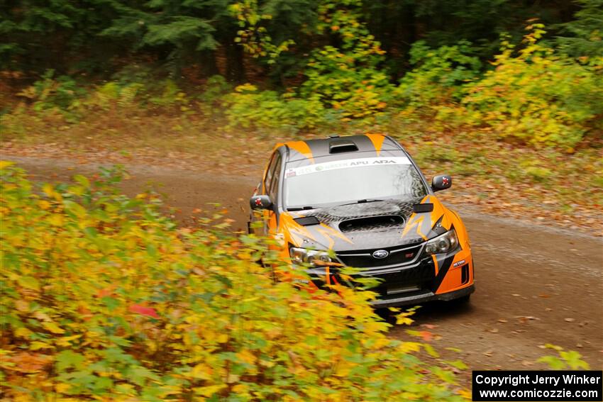 Grzegorz Bugaj / Ela Dziubanski Subaru WRX STi on SS2, Bob Lake I.