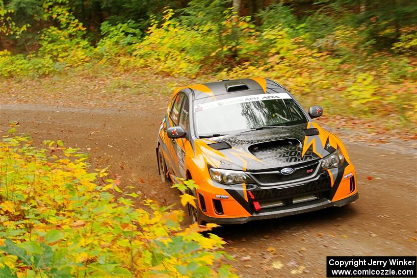 Grzegorz Bugaj / Ela Dziubanski Subaru WRX STi on SS2, Bob Lake I.