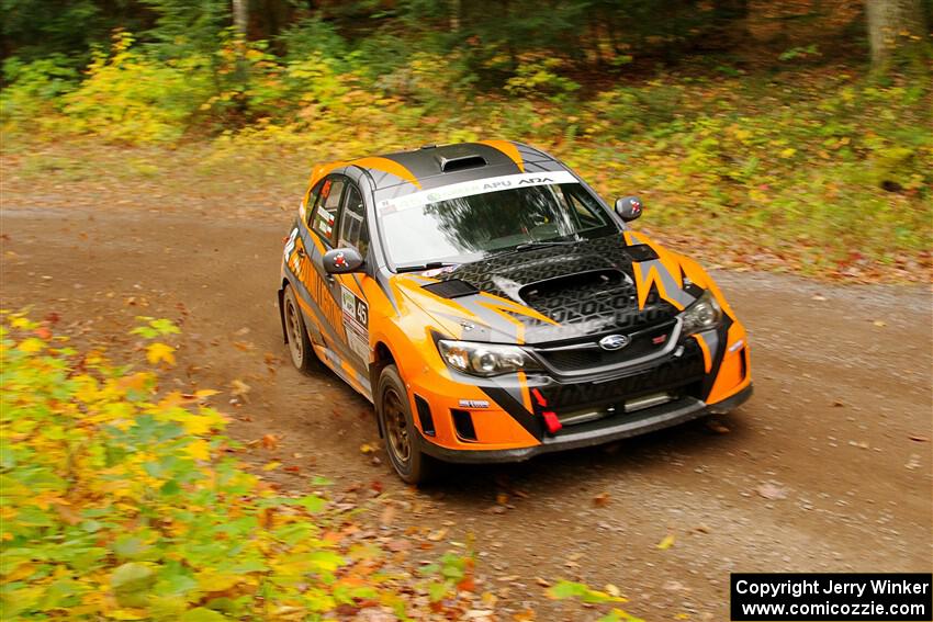 Grzegorz Bugaj / Ela Dziubanski Subaru WRX STi on SS2, Bob Lake I.