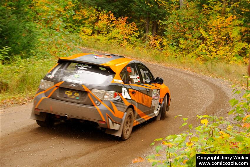 Grzegorz Bugaj / Ela Dziubanski Subaru WRX STi on SS2, Bob Lake I.