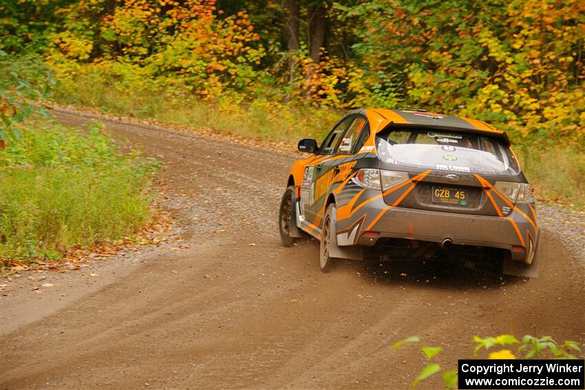 Grzegorz Bugaj / Ela Dziubanski Subaru WRX STi on SS2, Bob Lake I.