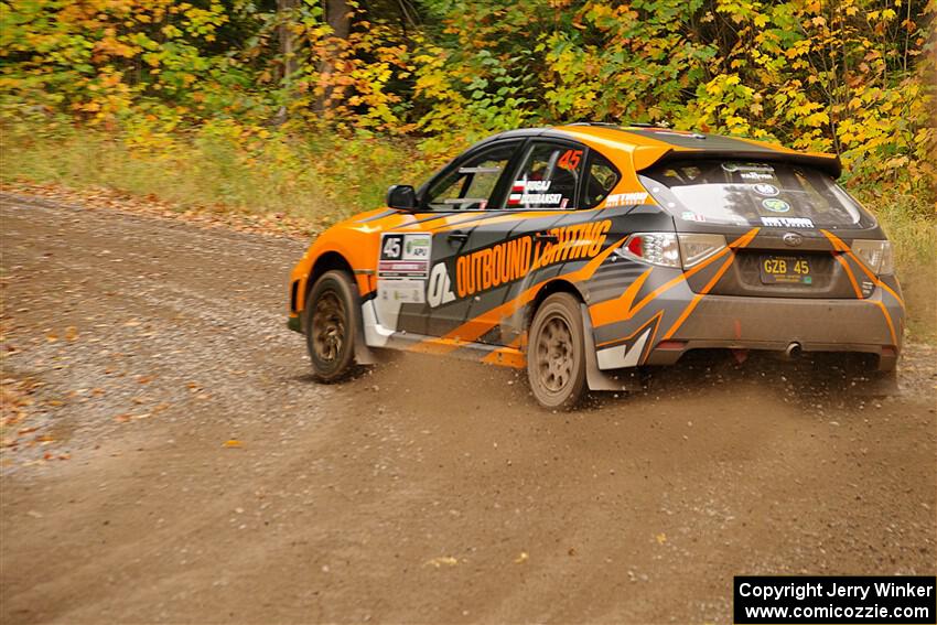 Grzegorz Bugaj / Ela Dziubanski Subaru WRX STi on SS2, Bob Lake I.